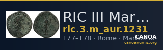 RIC III Marcus Aurelius 1231 — CANOA
