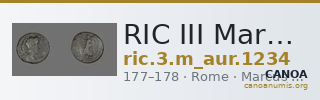 RIC III Marcus Aurelius 1234 — CANOA