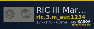 RIC III Marcus Aurelius 1234 — CANOA
