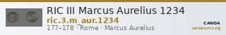 RIC III Marcus Aurelius 1234 — CANOA