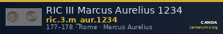 RIC III Marcus Aurelius 1234 — CANOA