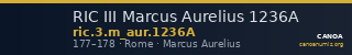 RIC III Marcus Aurelius 1236A — CANOA