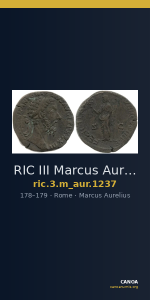 RIC III Marcus Aurelius 1237 — CANOA