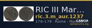 RIC III Marcus Aurelius 1237 — CANOA