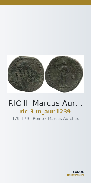 RIC III Marcus Aurelius 1239 — CANOA