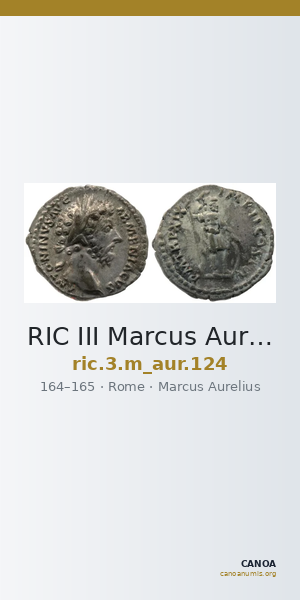 RIC III Marcus Aurelius 124 — CANOA