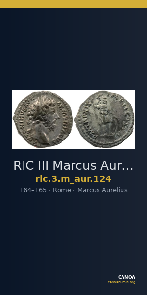 RIC III Marcus Aurelius 124 — CANOA