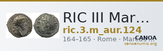 RIC III Marcus Aurelius 124 — CANOA