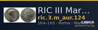 RIC III Marcus Aurelius 124 — CANOA