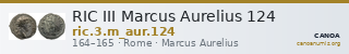 RIC III Marcus Aurelius 124 — CANOA