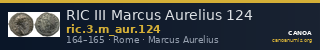 RIC III Marcus Aurelius 124 — CANOA