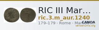 RIC III Marcus Aurelius 1240 — CANOA
