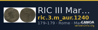 RIC III Marcus Aurelius 1240 — CANOA