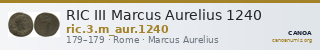 RIC III Marcus Aurelius 1240 — CANOA