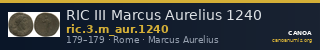 RIC III Marcus Aurelius 1240 — CANOA