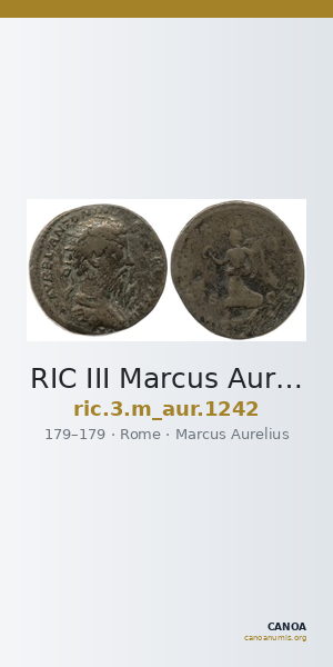 RIC III Marcus Aurelius 1242 — CANOA