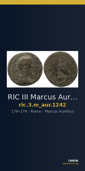 RIC III Marcus Aurelius 1242 — CANOA
