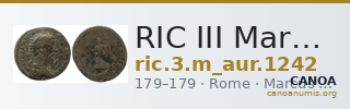 RIC III Marcus Aurelius 1242 — CANOA