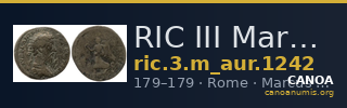 RIC III Marcus Aurelius 1242 — CANOA