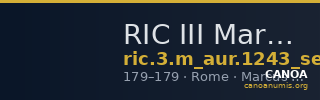 RIC III Marcus Aurelius 1243 (semis) — CANOA