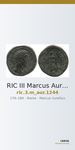 RIC III Marcus Aurelius 1244 — CANOA