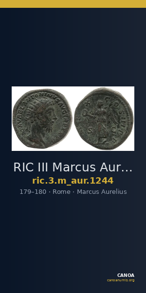 RIC III Marcus Aurelius 1244 — CANOA