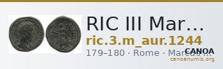 RIC III Marcus Aurelius 1244 — CANOA