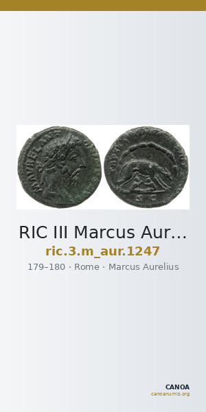 RIC III Marcus Aurelius 1247 — CANOA