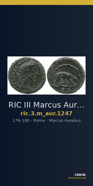 RIC III Marcus Aurelius 1247 — CANOA