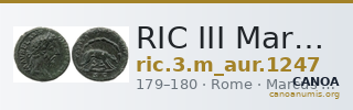 RIC III Marcus Aurelius 1247 — CANOA
