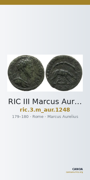 RIC III Marcus Aurelius 1248 — CANOA