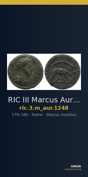 RIC III Marcus Aurelius 1248 — CANOA