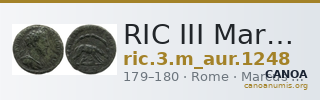 RIC III Marcus Aurelius 1248 — CANOA