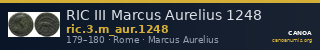 RIC III Marcus Aurelius 1248 — CANOA
