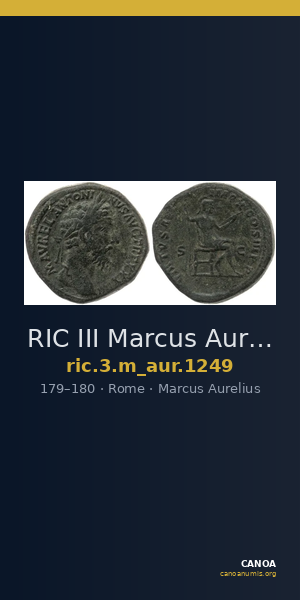 RIC III Marcus Aurelius 1249 — CANOA