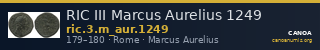 RIC III Marcus Aurelius 1249 — CANOA