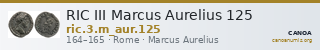 RIC III Marcus Aurelius 125 — CANOA