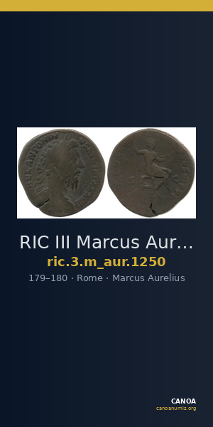 RIC III Marcus Aurelius 1250 — CANOA