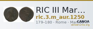 RIC III Marcus Aurelius 1250 — CANOA