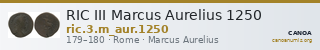 RIC III Marcus Aurelius 1250 — CANOA