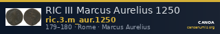 RIC III Marcus Aurelius 1250 — CANOA