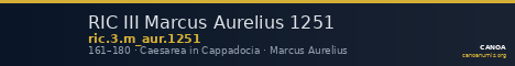 RIC III Marcus Aurelius 1251 — CANOA