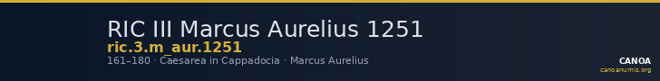 RIC III Marcus Aurelius 1251 — CANOA