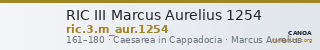 RIC III Marcus Aurelius 1254 — CANOA