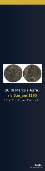 RIC III Marcus Aurelius 1263 — CANOA
