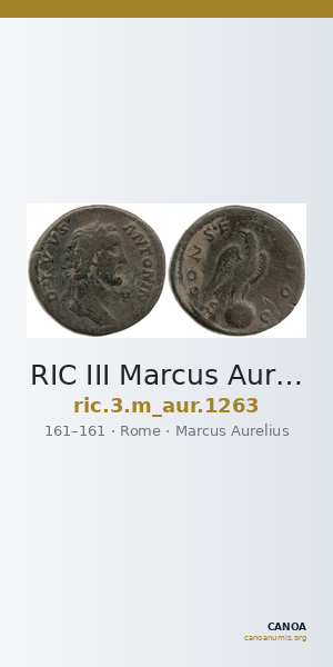 RIC III Marcus Aurelius 1263 — CANOA