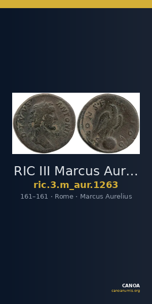 RIC III Marcus Aurelius 1263 — CANOA