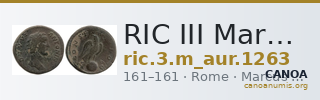 RIC III Marcus Aurelius 1263 — CANOA