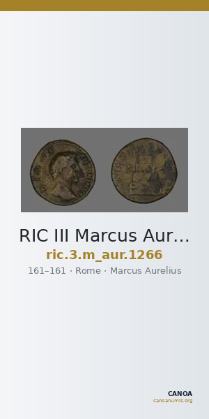 RIC III Marcus Aurelius 1266 — CANOA