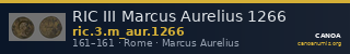 RIC III Marcus Aurelius 1266 — CANOA